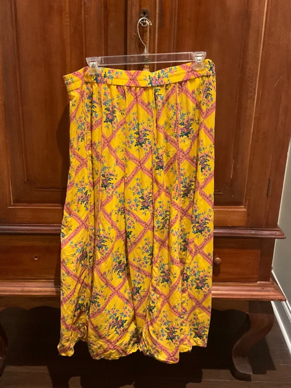 Free  People  Women’s I  Am The One  Floral Lounge Pants , Color Yellow, Size M